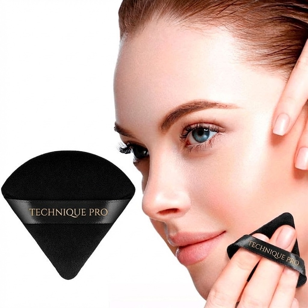 Technique Pro Powder Puff Brush - Black Triangle - 6 pcs