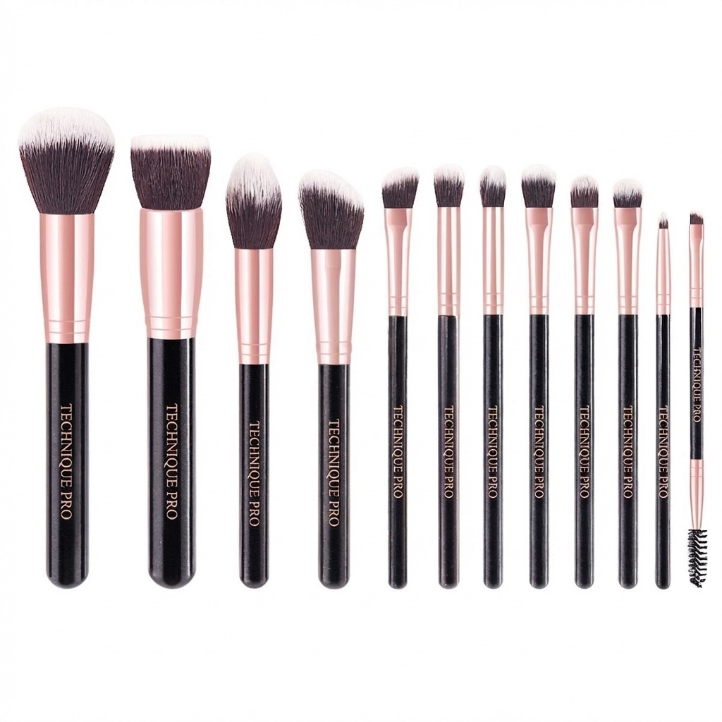 Technique PRO Rose Crush Makeup Brush Set - 12 Makeup Brushes